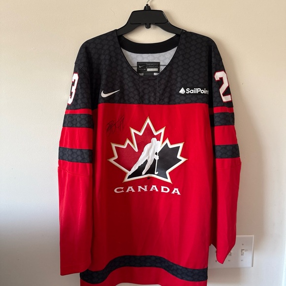 Nike Other - Men’s Nike Team Canada Moore #23 Jersey IIHF WJC 2019 Autographed Sz L - RARE